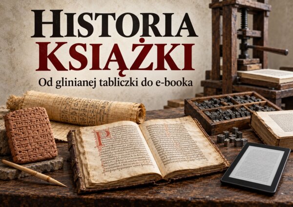 HISTORIA KSIĄŻKI – od glinianej tabliczki do e-booka  Gazetka edukacyjna: 19 plansz A4 w poziomie,