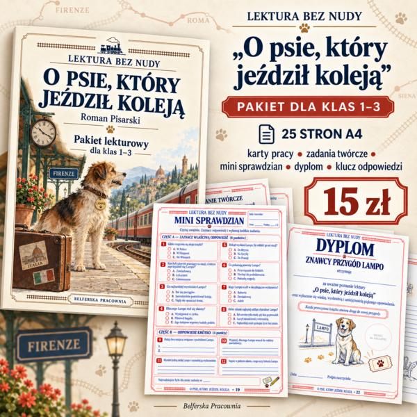 📚🐾 LEKTURA BEZ NUDY – „O psie, który jeździł koleją”