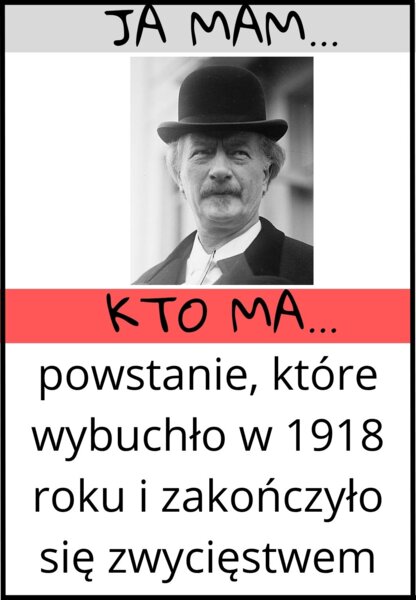 Gra Ja mam, kto ma - Polska w okresie międzywojnia