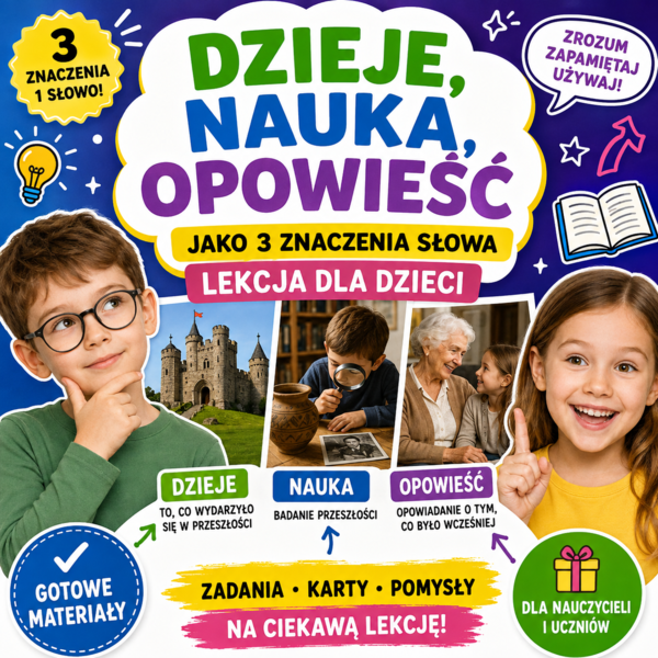 Historia ma trzy znaczenia — poznaj: dzieje, naukę i opowieść