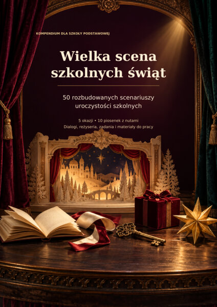 Wielka scena szkolnych świąt - 50 rozbudowanych scenariuszy uroczystości szkolnych
