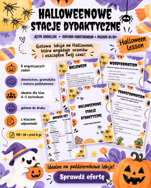 halloween  stacje dydaktyczne