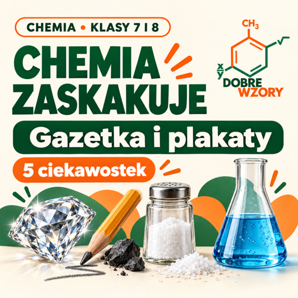 Chemia, która zaskakuje. 5 ciekawostek. Gazetka i plakaty dla klas 7 i 8
