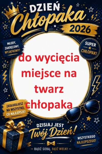 Fotoramka na Dzień Chłopaka do wydruku.