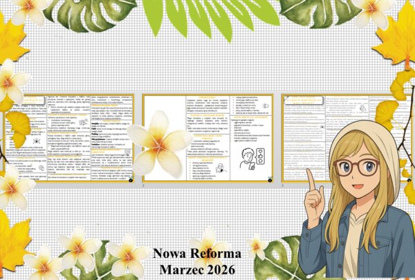 Sketchnotka/notatka - dla ucznia i przypomnienie dla nauczyciela w pdf. Temat "Jaki jest wpływ urządzeń mobilnych na moje zdrowie?". Edukacja zdrowotna. Klasa 6.