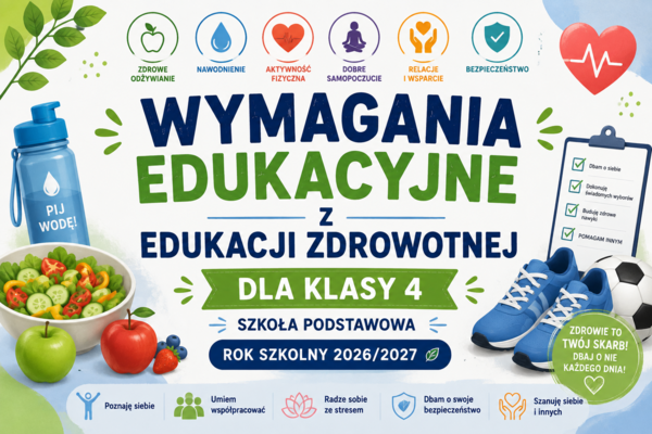 Wymagania edukacyjne z edukacji zdrowotnej dla klasy 4 SP