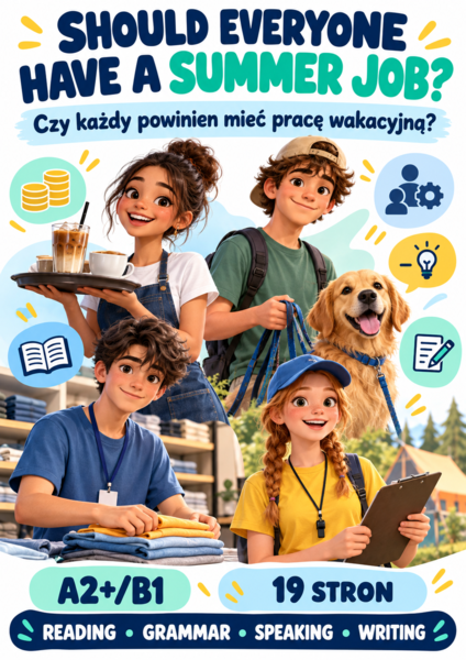 A026 Should Everyone Have a Summer Job? | Praca wakacyjna – artykuł i ćwiczenia A2+/B1