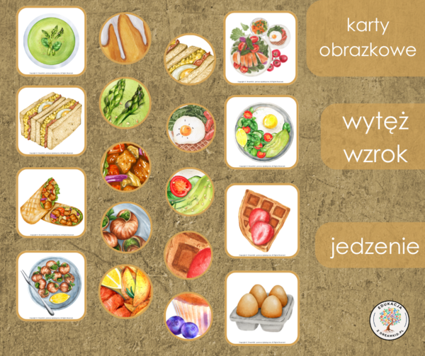 Gra - wytęż wzrok - jedzenie