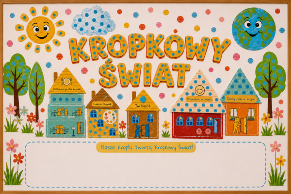 Kreatywny pomysł na dzień kropki który będzie podstawą do całego dnia " Kroplowy Świat "