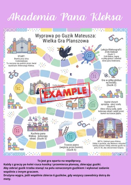 Gra kooperacyjna, "Akademia Pana Kleksa", postaw na współpracę, pdf