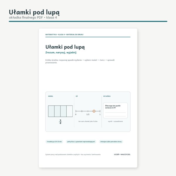 Ułamki pod lupą – Zrozum, narysuj, wyjaśnij | klasa 4 | PDF