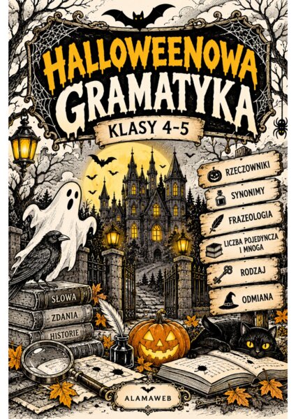 "Halloweenowa gramatyka" - zestaw ćwiczeń dla klas 4-5.