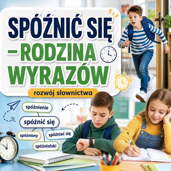 Spóźnić się – rodzina wyrazów