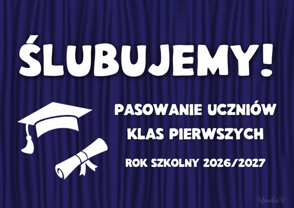 PASOWANIE NA UCZNIA - DEKORACJA