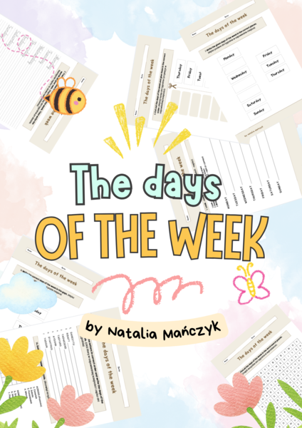 The days of the week - dni tygodnia po angielsku - karty pracy, ćwiczenia, zabawy