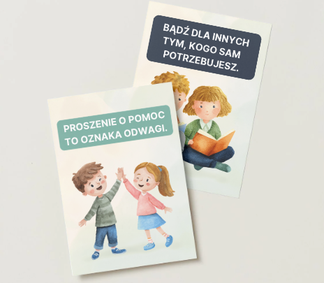 Plakaty terapeutyczne dla dzieci – emocje, wsparcie i proszenie o pomoc