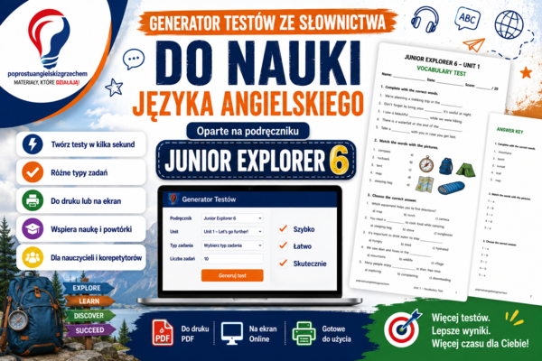 Generator testów Junior Explorer 6, Unit 1