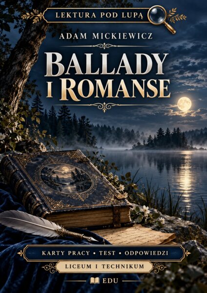 ADAM MICKIEWICZ – BALLADY I ROMANSE | 24 karty pracy, 120 zadań, test i klucz | LO