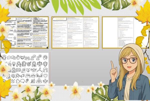 Sketchnotka/notatka - dla ucznia i przypomnienie dla nauczyciela w pdf. Temat "Czy potrafię być asertywny/a?". Edukacja zdrowotna. Klasa 5.