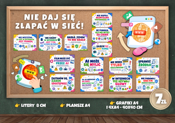 NIE DAJ SIĘ ZŁAPAĆ W SIEĆ! - gazetka szkolna