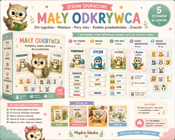Pakiet Mądra Sówka – Przedszkolny Start