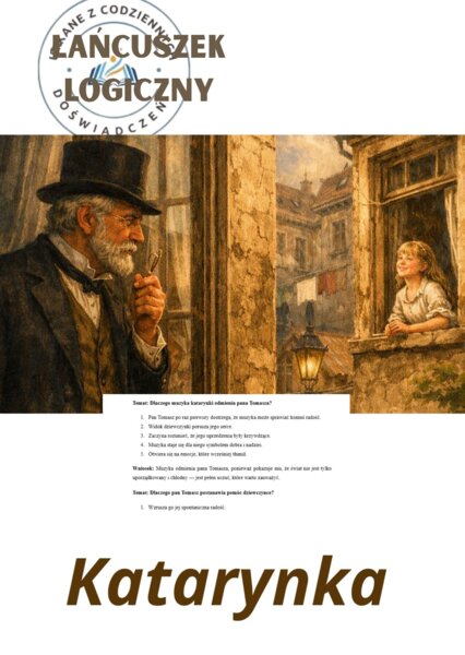 Karta pracy: 5 kroków do sedna – łańcuszek logiczny („Katarynka”)