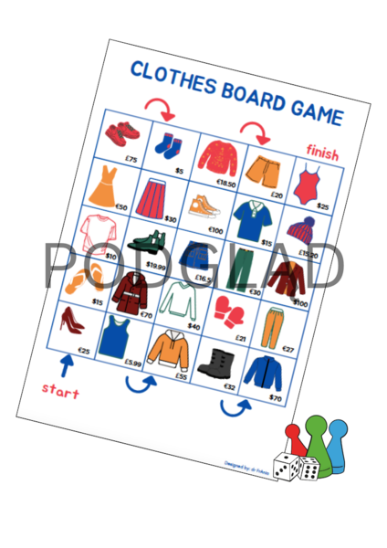 Clothes board game