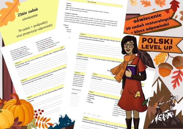 Oświecenie_test 30 zadań (+podpunkty)+ przykładowe odpowiedzi_Polski Level Up