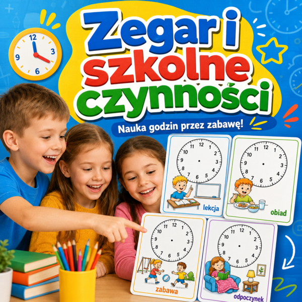 Zegar i szkolne czynności