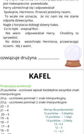 Turniej Domów - Harry Potter