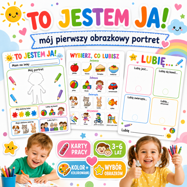 To jestem ja! — mój pierwszy obrazkowy portret