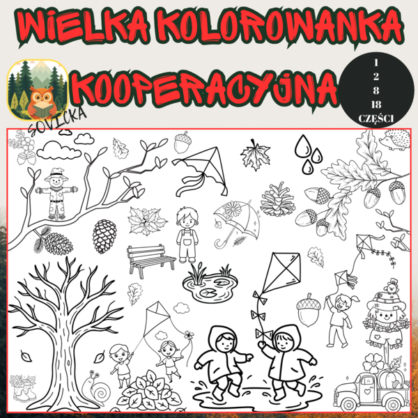 🍂 JESIENNA KOLOROWANKA KOOPERACYJNA