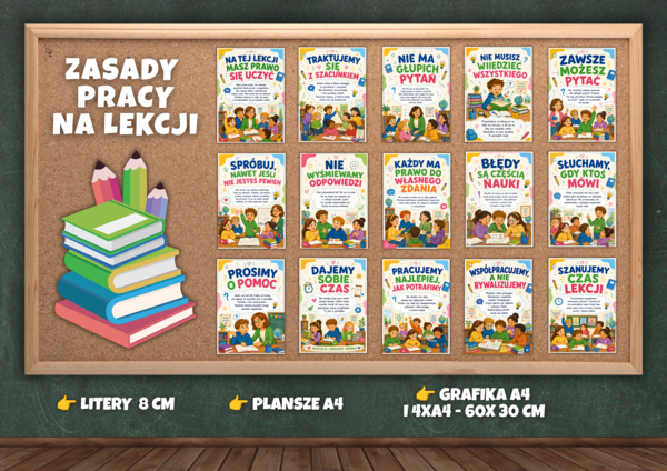 ZASADY PRACY NA LEKCJACH - gazetka szkolna