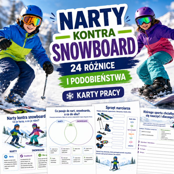Narty kontra snowboard — 24 różnice i podobieństwa