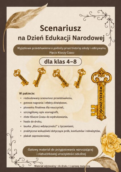 Scenariusz na Dzień Edukacji Narodowej dla 4-8