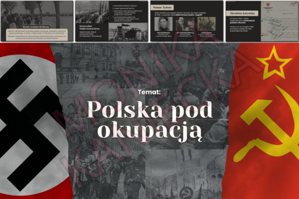 Polska pod okupacją - prezentacja historia klasa 8