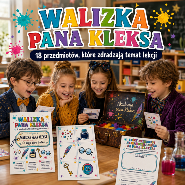 Walizka pana Kleksa – 18 przedmiotów, które zdradzają temat lekcji