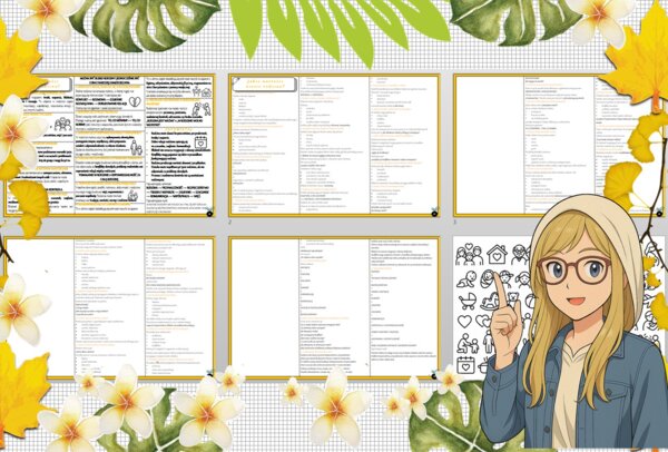 Sketchnotka/notatka - dla ucznia i przypomnienie dla nauczyciela w pdf. Temat "Jakie wartości niesie rodzina?". Edukacja zdrowotna. Klasa 6.