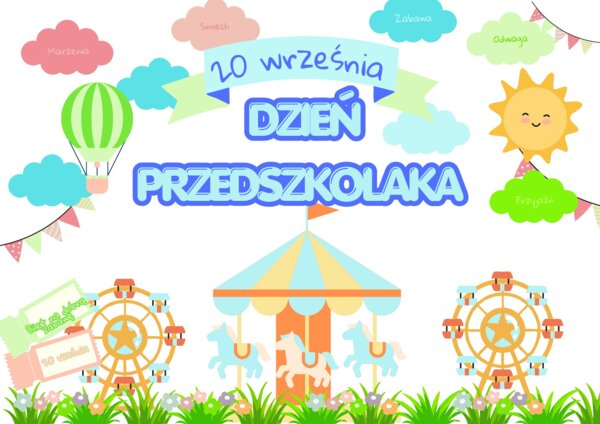 Dzień Przedszkolaka - dekoracje do druku , gazetka szkolna , pdf , dekoracje sali