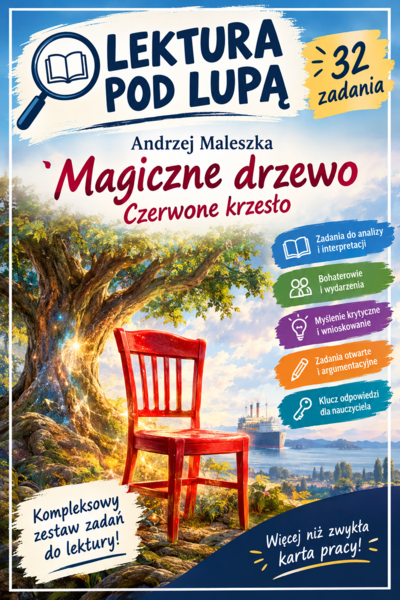 LEKTURA POD LUPĄ.  Andrzej Maleszka – „Magiczne drzewo. Czerwone krzesło”