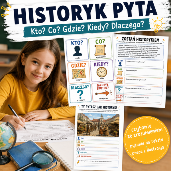 Historyk pyta: kto? co? gdzie? kiedy? dlaczego?