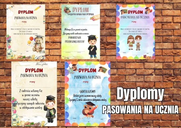 Dyplom pasowanie na ucznia