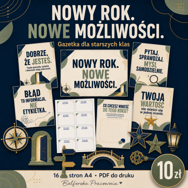Gazetka na nowy rok szkolny, na rozpoczęcie roku