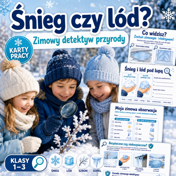 Śnieg czy lód? — zimowy detektyw przyrody