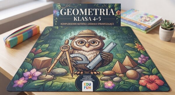 Geometria na wesoło (Klasa 4-5) – Notatki Powtórzeniowe i Zadania Sprawdzające do Nauki Matematyki