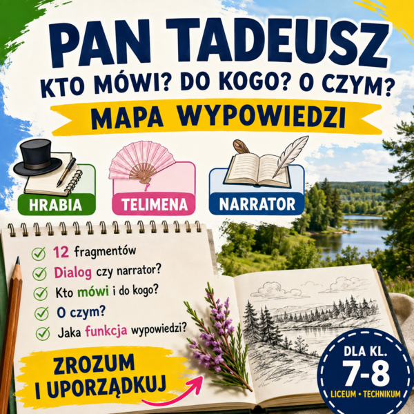 Kto mówi? Do kogo? O czym? – mapa wypowiedzi Hrabiego, Telimeny i narratora