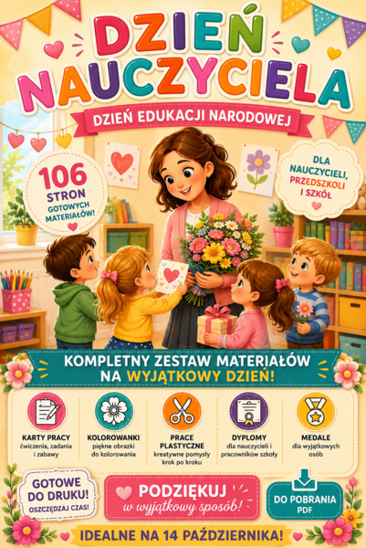 Dzień Nauczyciela – MEGA PAKIET 106 stron