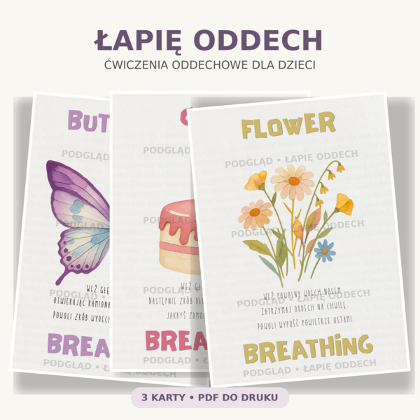 Łapię oddech  - 3 proste ćwiczenia oddechowe dla dzieci