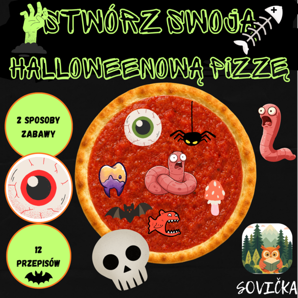 STWÓRZ SWOJĄ HALLOWEENOWĄ PIZZĘ 👻🍕 | 12 PRZEPISÓW + KREATYWNE UKŁADANIE
