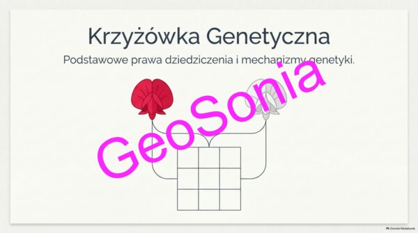 „Krzyżówka Genetyczna: Podstawowe prawa dziedziczenia i mechanizmy genetyki” – Multimedialna Prezentacja z Biologii (Klasa 8)